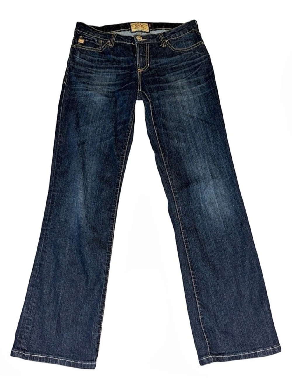 Dear John American Standard Luxury Dark Wash Jeans Flare Jeans in Blue